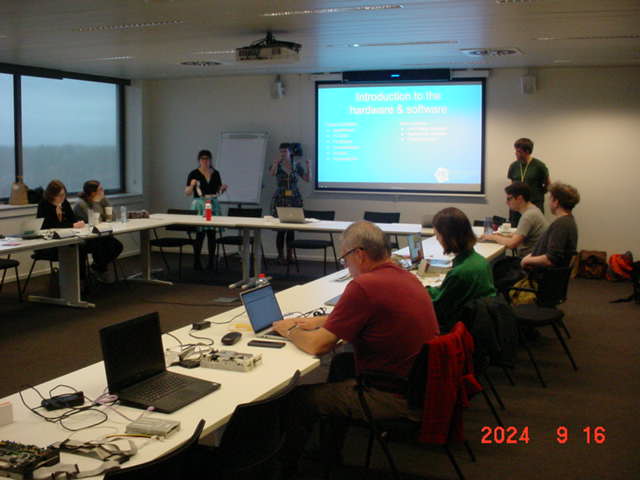 Photo of workshop taken on a Mavica Floppy Disk camera